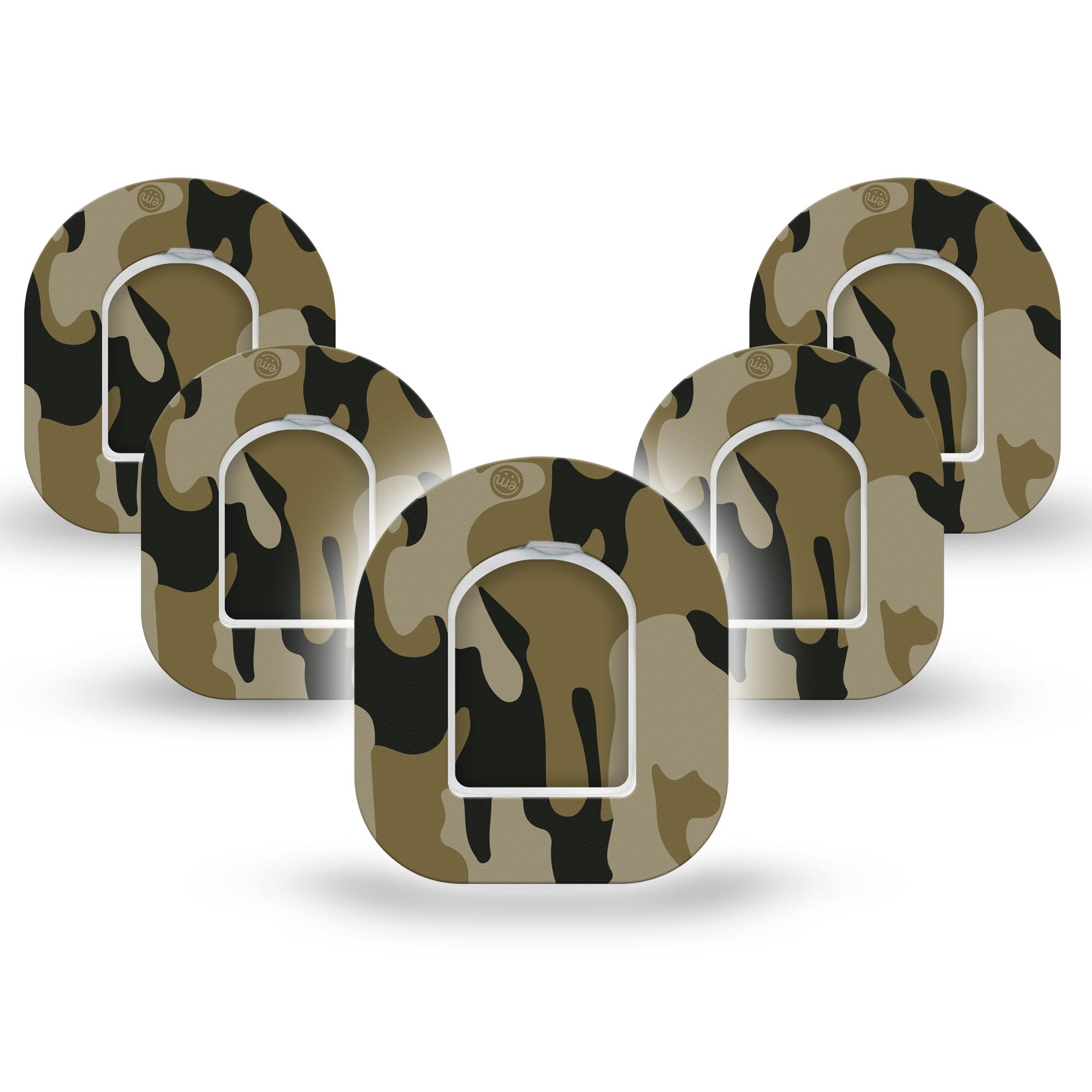 ExpressionMed Camo Pod Mini Tape 5 Stickers and 5 Tapes, Hunting Concealment Plaster Pump Design