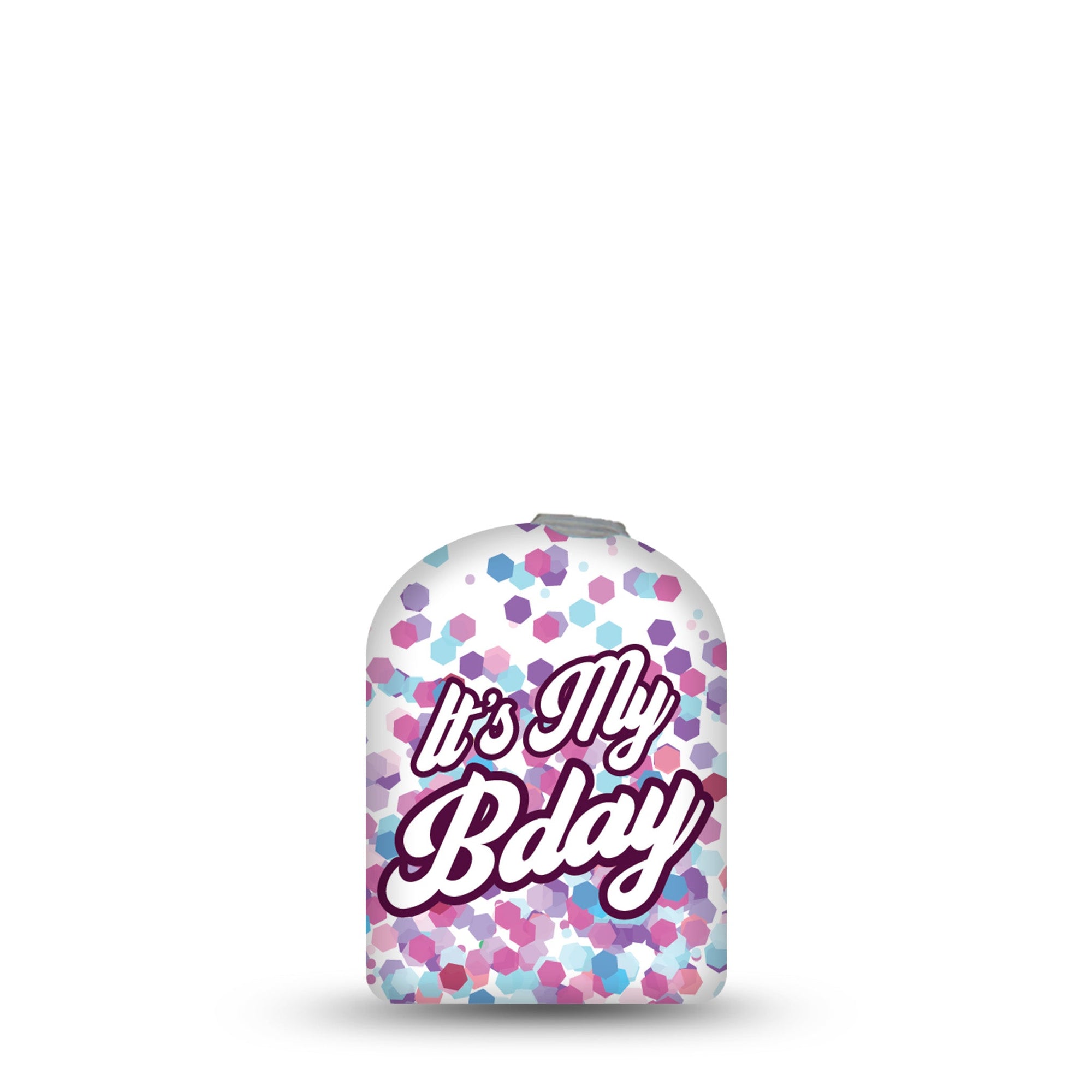 ExpressionMed It's My Birthday Pod Sticker Birthday Bash, Medtronic CGM Adhesive Sticker Design