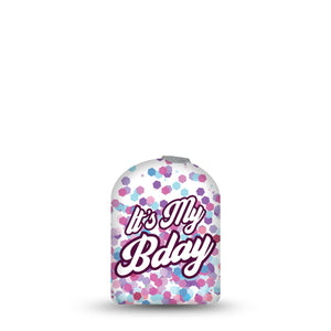 ExpressionMed It's My Birthday Pod Sticker Birthday Bash, Medtronic CGM Adhesive Sticker Design