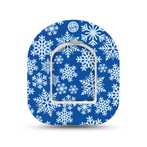 ExpressionMed Snowflake Pod Mini Tape Single Sticker and Single Tape, Frosty Flake Overlay Tape Pump Design