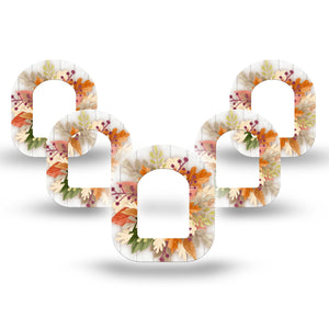 ExpressionMed Autumn Leaves Pod Mini Tape 5-Pack, Seasonal Colors Fixing Ring Tape Pump Design