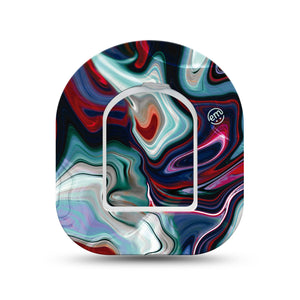 ExpressionMed Moody Marble Pod Mini Tape Single Sticker and Single Tape, Moody Hues Overlay Tape Pump Design