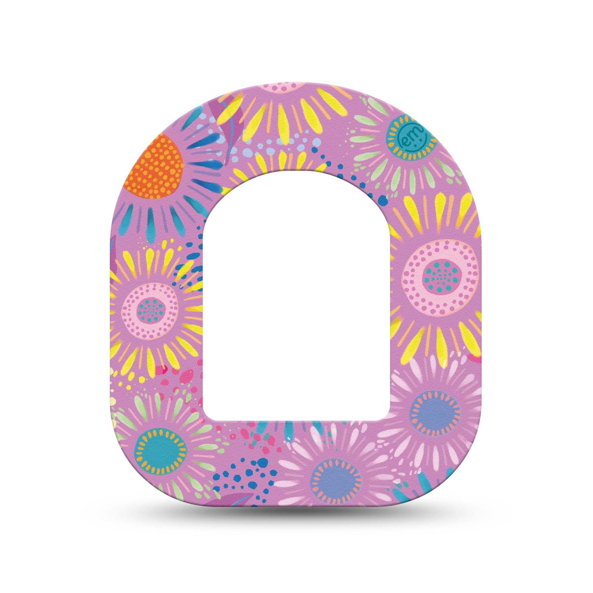 ExpressionMed Giant Daisies Pod Mini Tape Single, Oversized Blooms Fixing Ring Tape Pump Design