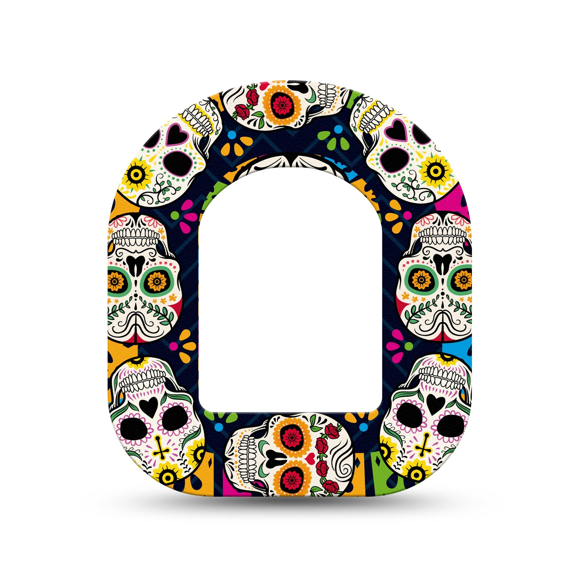 ExpressionMed Dia de los Muertos Pod Mini Tape Single, Day of the Dead Fixing Ring Patch Pump Design