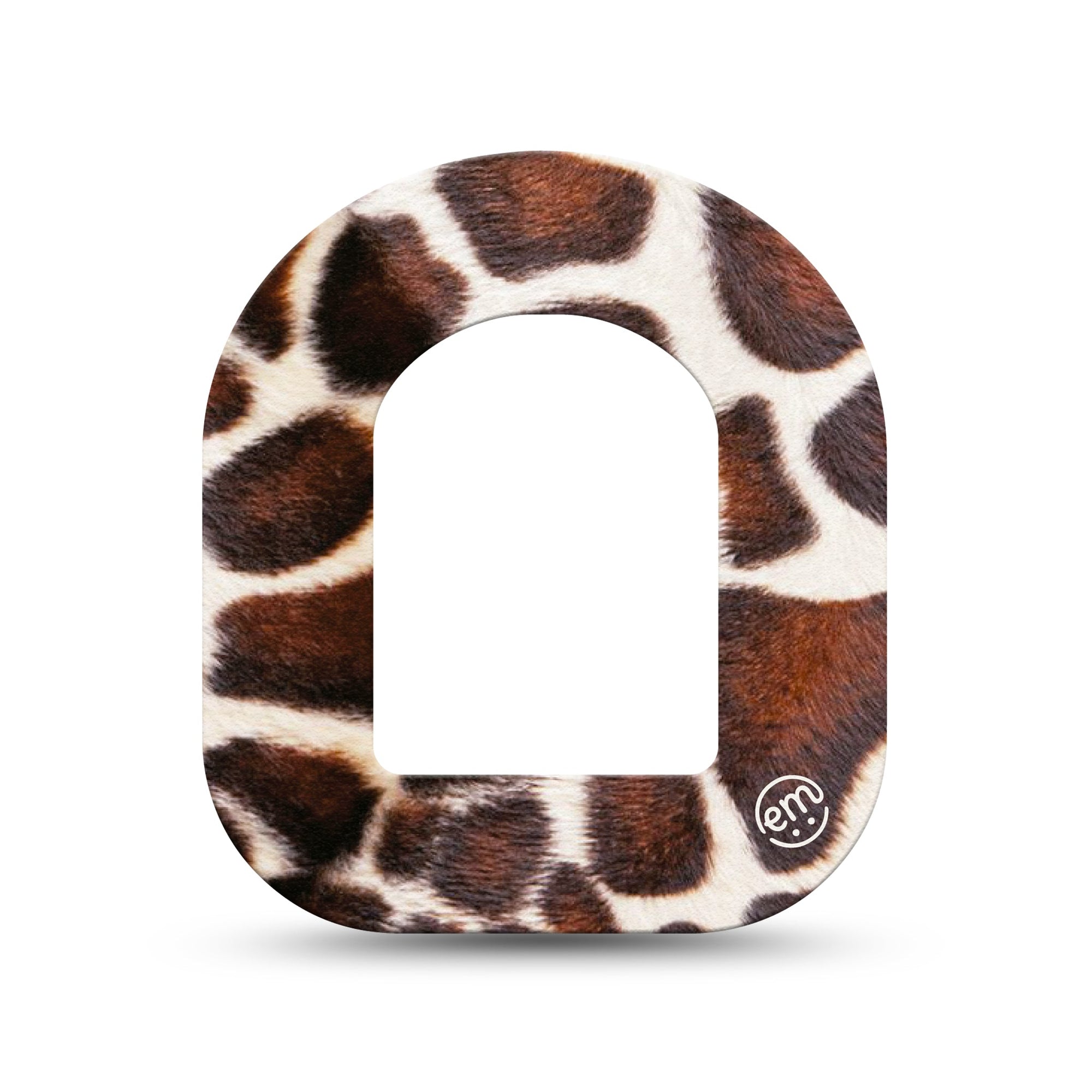 ExpressionMed Giraffe Print Pod Mini Tape Single, Exotic Pattern Adhesive Patch Pump Design