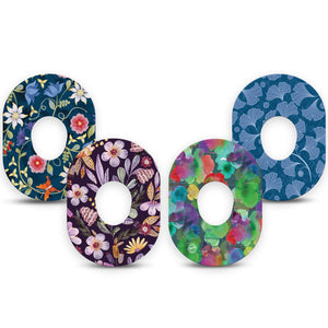 ExpressionMed Enchanting Variety Pack Dexcom G7 Tape Floral Haven, CGM Plaster Patch Design