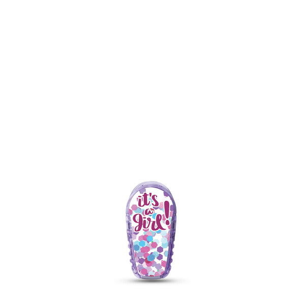 ExpressionMed It's A Girl Dexcom G6 Transmitter Sticker Expecting a Baby, CGM Adhesive Sticker Design