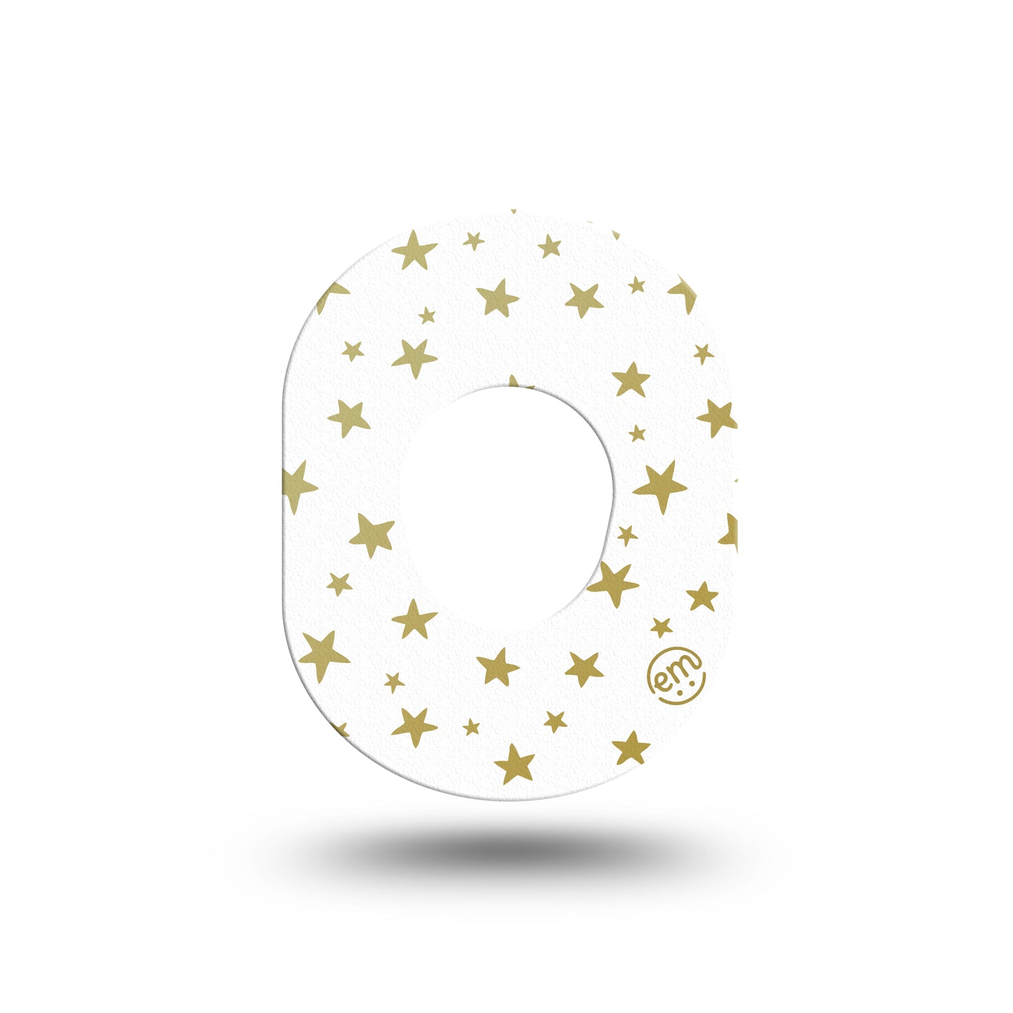 ExpressionMed Twinkling Stars Dexcom G7 Mini Tape, Single, glow in the dark star inspired overlay design, Dexcom Stelo Glucose Biosensor System