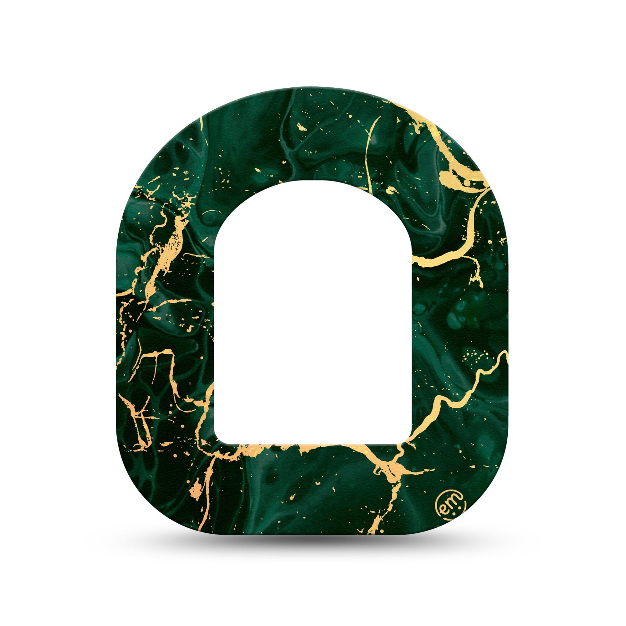 ExpressionMed Green & Gold Marble Pod Mini Tape Single, Luxurious Stone Plaster Pump Design