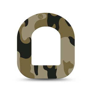 ExpressionMed Camo Pod Mini Tape Single, Military Dress Inspired Patch Pump Design