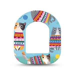 ExpressionMed Sweater Cats Pod Mini Tape Single, Cozy Kittens Plaster Pump Design