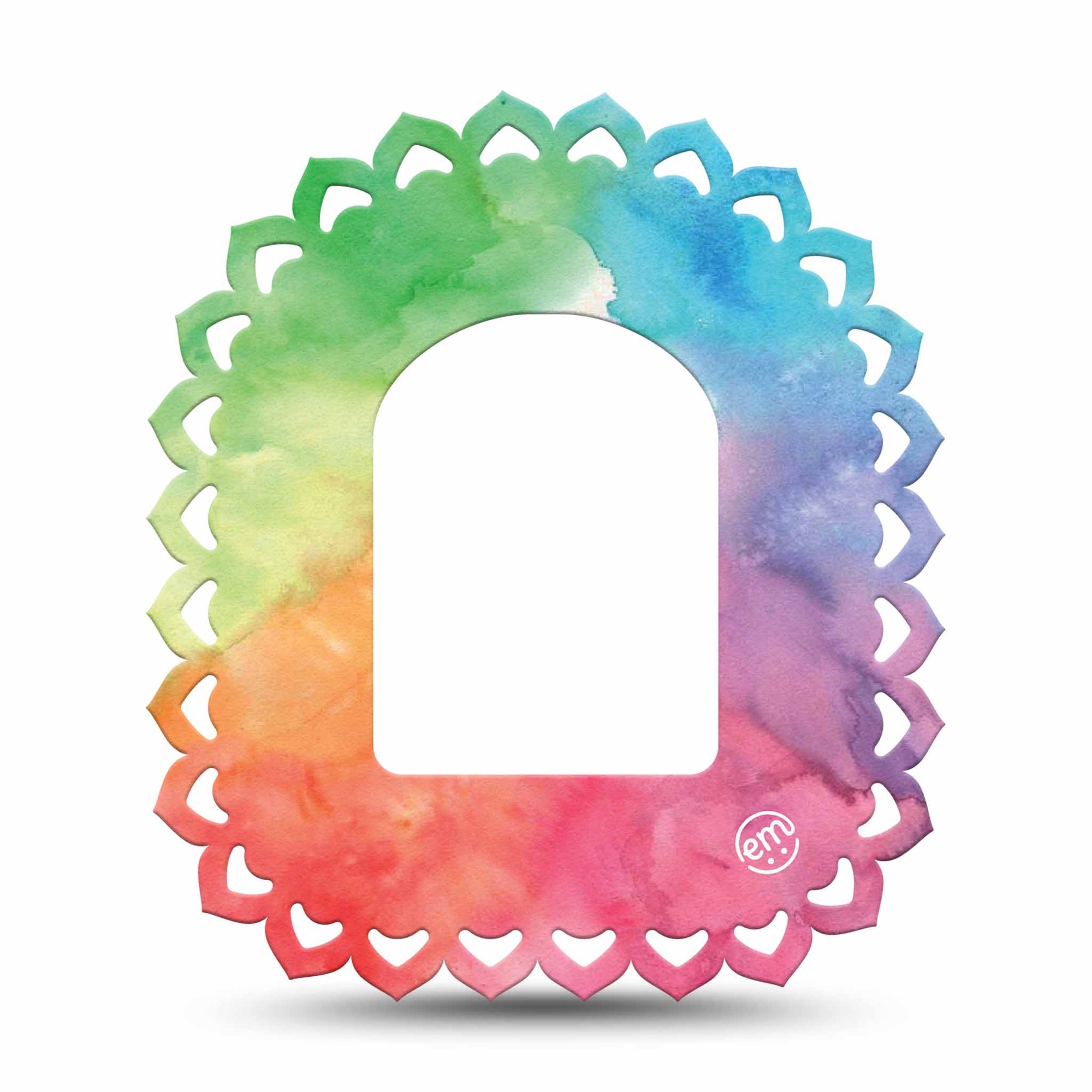 ExpressionMed Rainbow Clouds Pod Mandala Tape colorful zen art patch design