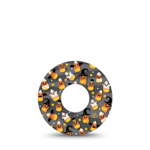 ExpressionMed Candy Corn Infusion Tape Sugar corn candy halloween, CGM Fixing Ring Patch Design 