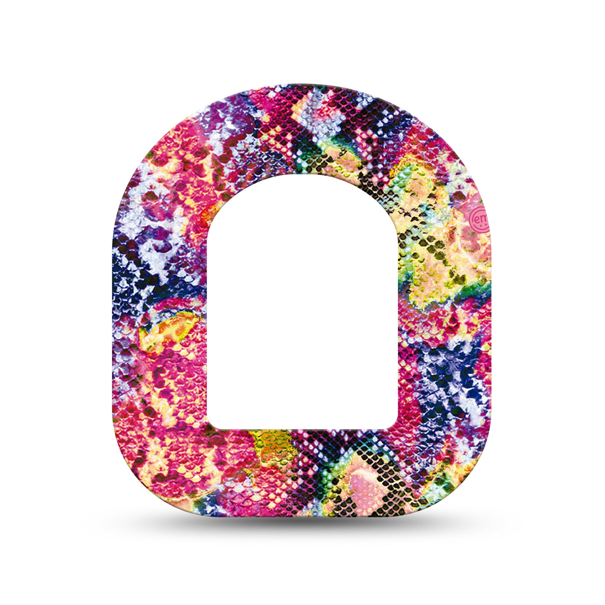 ExpressionMed Rainbow Snakeskin Pod Mini Tape Single, Colorful Scales Plaster Pump Design
