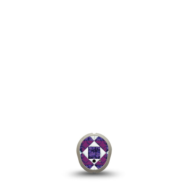 ExpressionMed Quilted Dexcom G7 Sticker Triangle and Quilts, CGM Adhesive Sticker Design, Dexcom Stelo Glucose Biosensor System