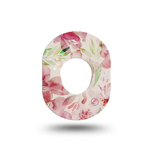 ExpressionMed Ethereal Spring Dexcom G7 Mini Tape, single, pretty spring adhesive tape design