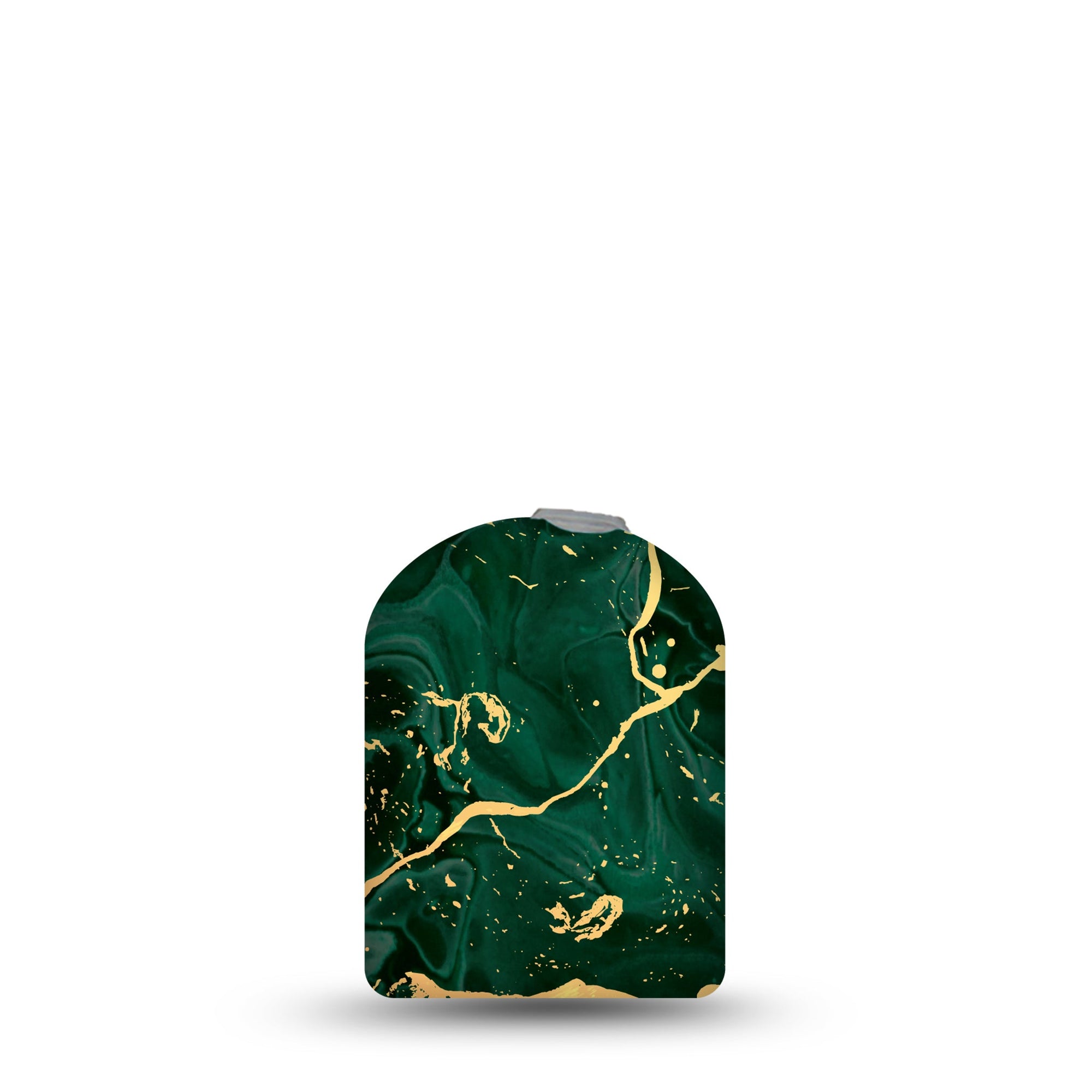 ExpressionMed Green & Gold Marble Pod Sticker Natural Stained Stone, Omnipod Vinyl Sticker Design