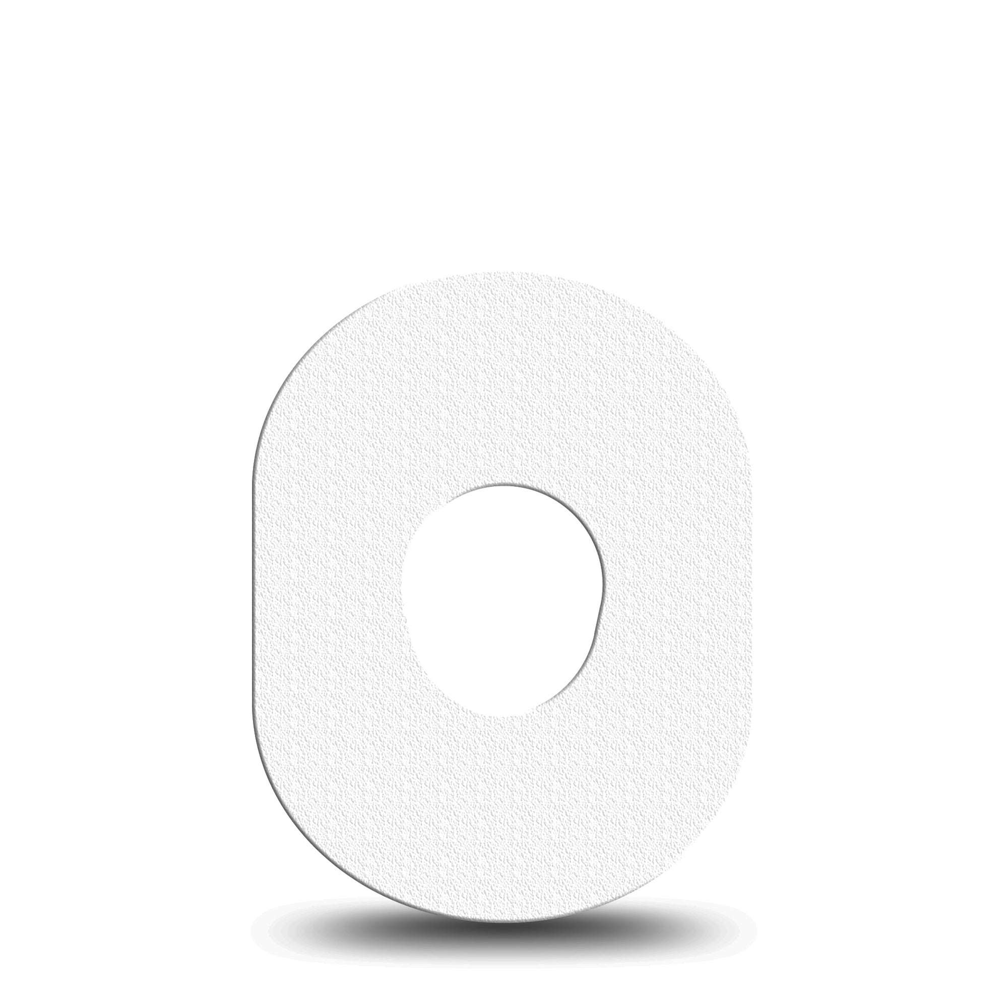 ExpressionMed White Libre 3 Patch, Single, Plain White CGM Adhesive Tape Design, Dexcom Stelo Glucose Biosensor System