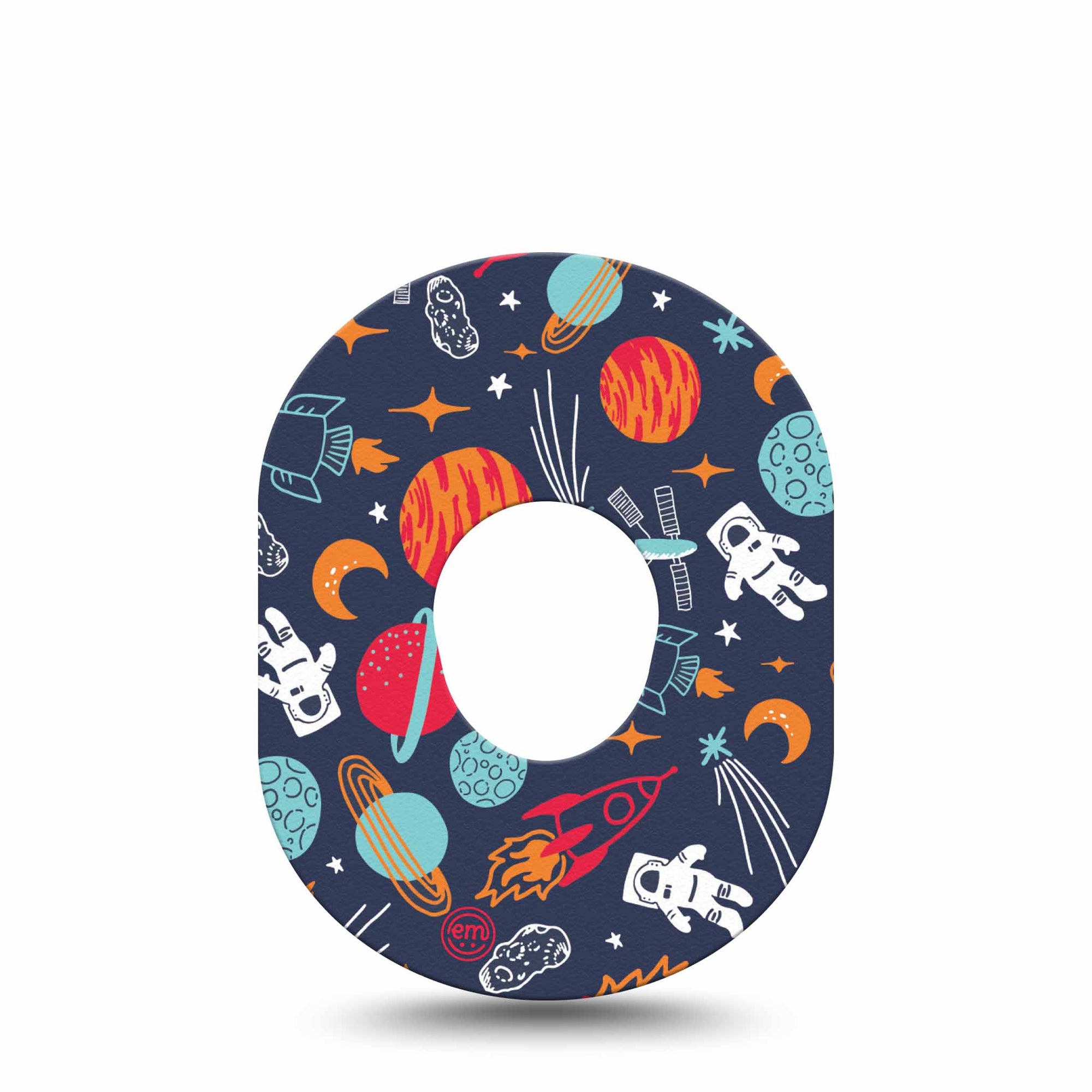 ExpressionMed Space Dexcom G7 Tape, Single, Outerspace Adventure Themed, CGM Patch Design, Dexcom Stelo Glucose Biosensor System