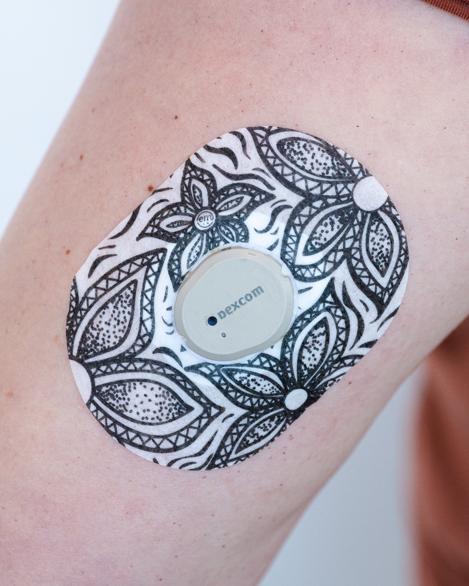 ExpressionMed Black Tie Floral Dexcom G7 Tape