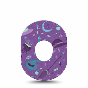 ExpressionMed Witchy Dexcom G7 Tape, Single, Witchcraft Stuff Inspired, CGM Patch Design, Dexcom Stelo Glucose Biosensor System