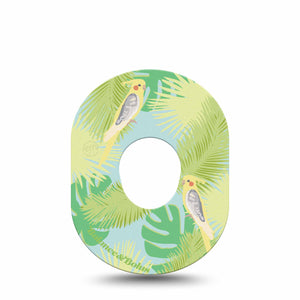 Cockatiels G7 Tape, Single, Bird Couple Themed, CGM Patch Design