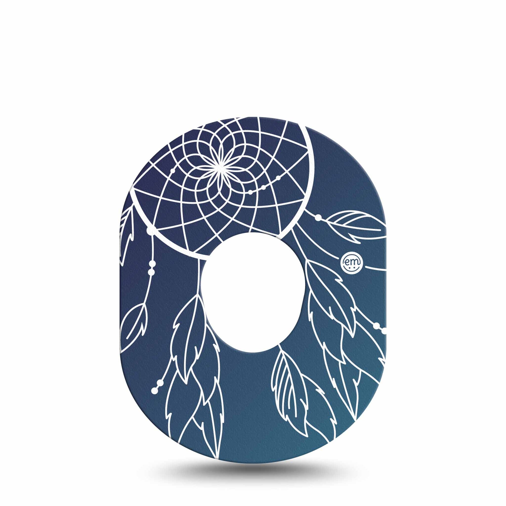 Blue Dreamcatcher Dexcom G7 Single, Day Dreaming Inspired, CGM Overlay Patch Design