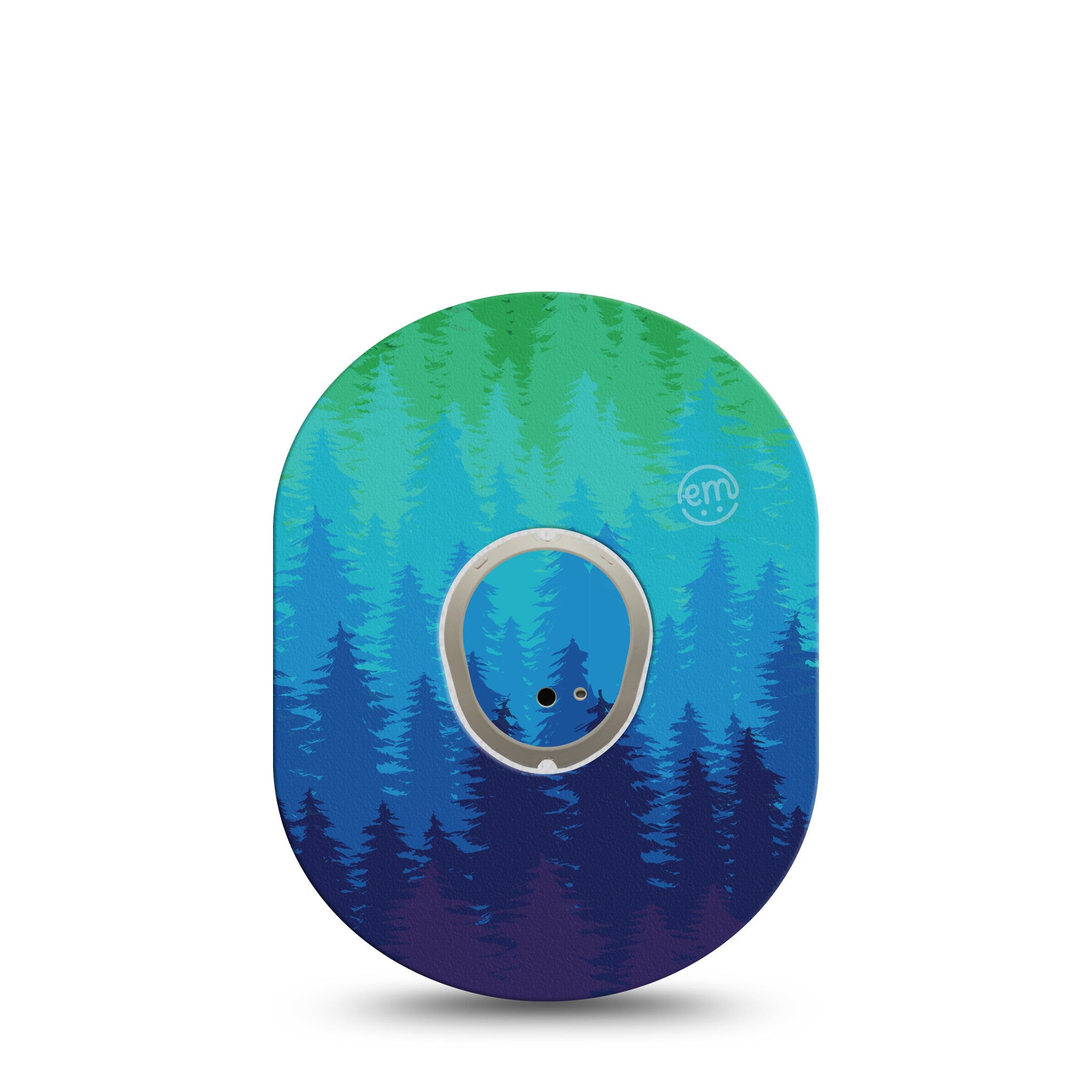 ExpressionMed Pine Trees Dexcom G7 Transmitter Sticker