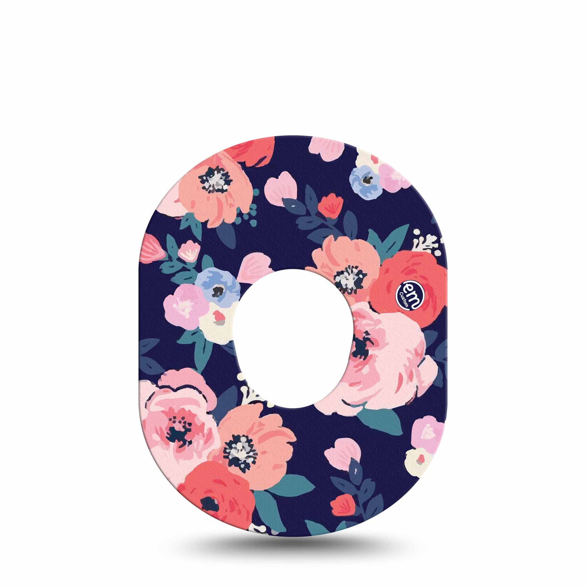 ExpressionMed Painted Flower Variety Dexcom G7 Tape, Single, Pink Spring Florals Adhesive Patch Design, Dexcom Stelo Glucose Biosensor System
