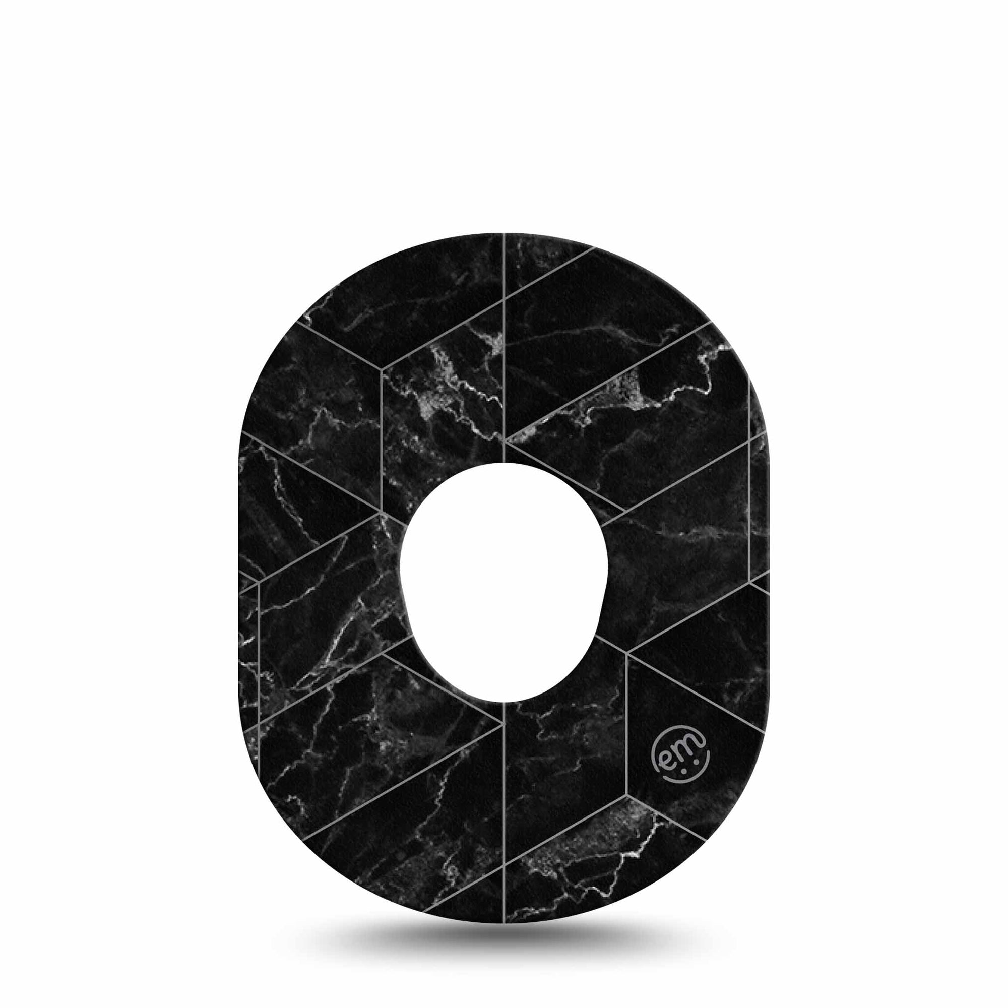 Black Marble Dexcom G7 Tape, Single, Marble Inspired, CGM Plaster Patch Design, Dexcom Stelo Glucose Biosensor System