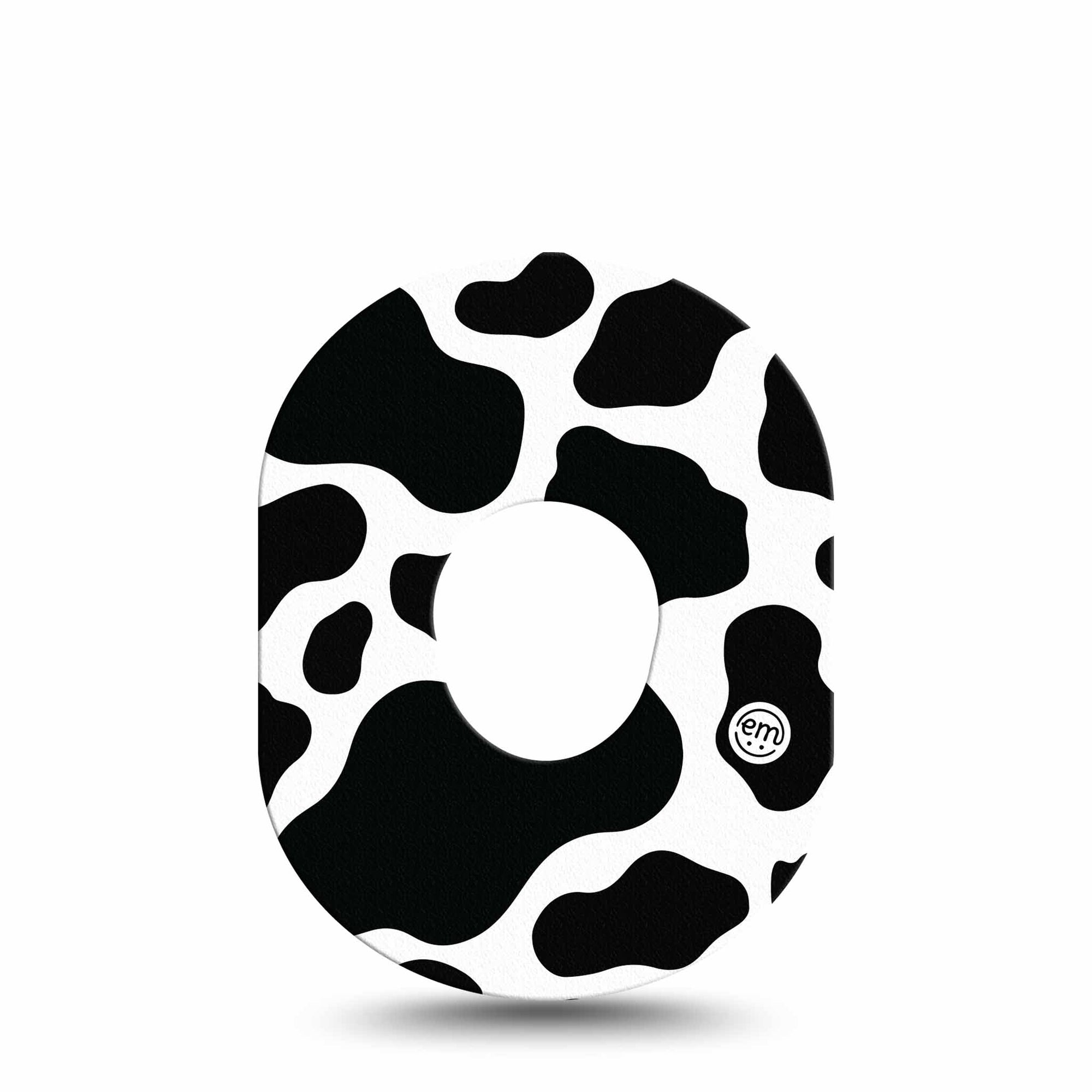 Cow Dexcom G7 Tape, Single, Cow Spots Print, CGM Overlay Patch Design