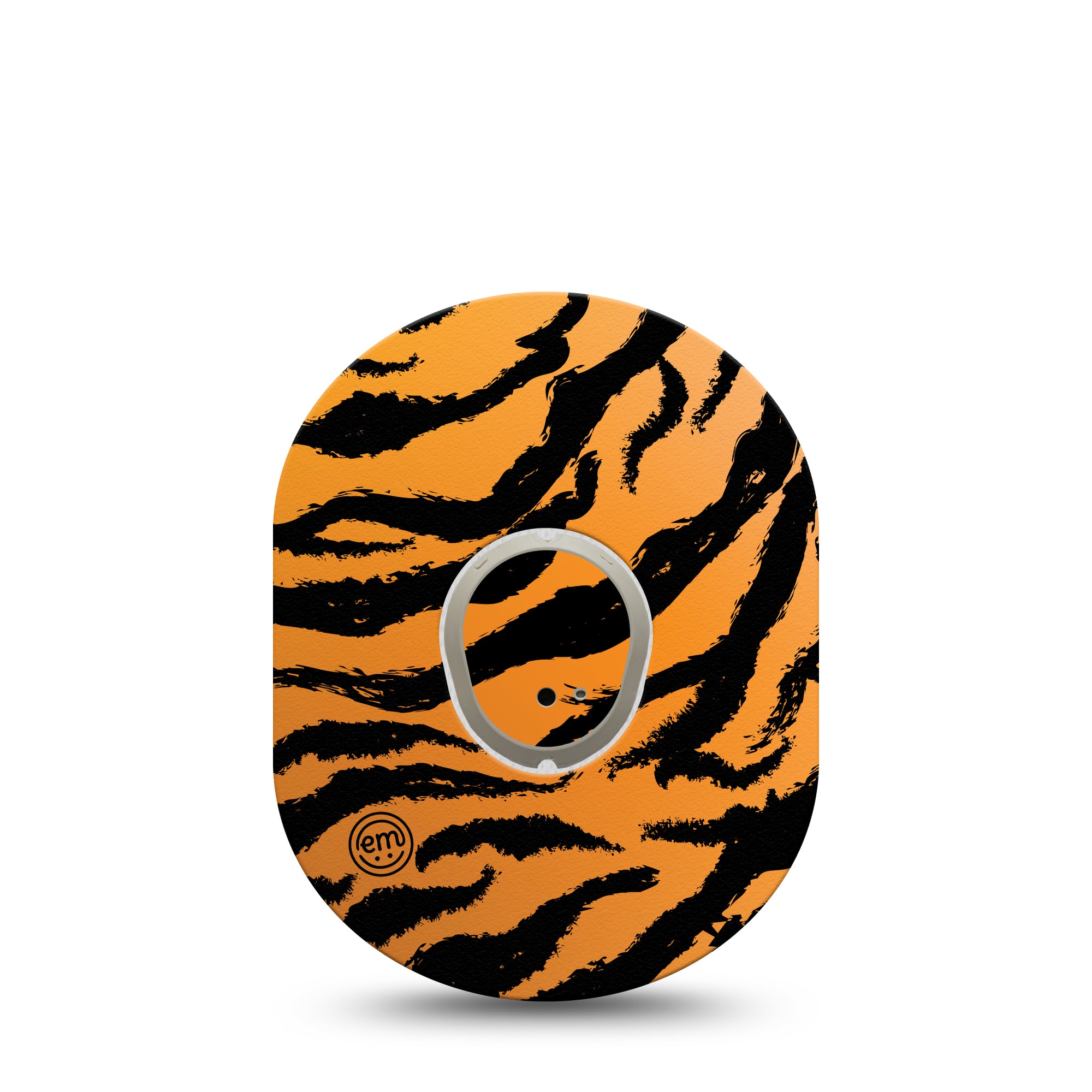 Tiger, Dexcom G7 Transmitter Sticker, Single, Tiger Stripes Inspired, Dexcom G7 Vinyl Transmitter Sticker, With Matching Dexcom G7 Tape, CGM Adhesive Patch Design