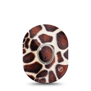 Giraffe Print Dexcom G7 Transmitter Sticker, Giraffe Animal Skin Inspired, Dexcom G7 Vinyl Center Sticker, With Matching Dexcom G7 Tape, CGM Plaster Patch Design, Dexcom Stelo Glucose Biosensor System