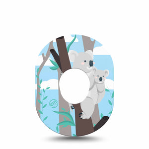 ExpressionMed Koalas Dexcom G7 Tape, Single, Mother And Child Inspired, CGM Adhesive Patch Design, Dexcom Stelo Glucose Biosensor System