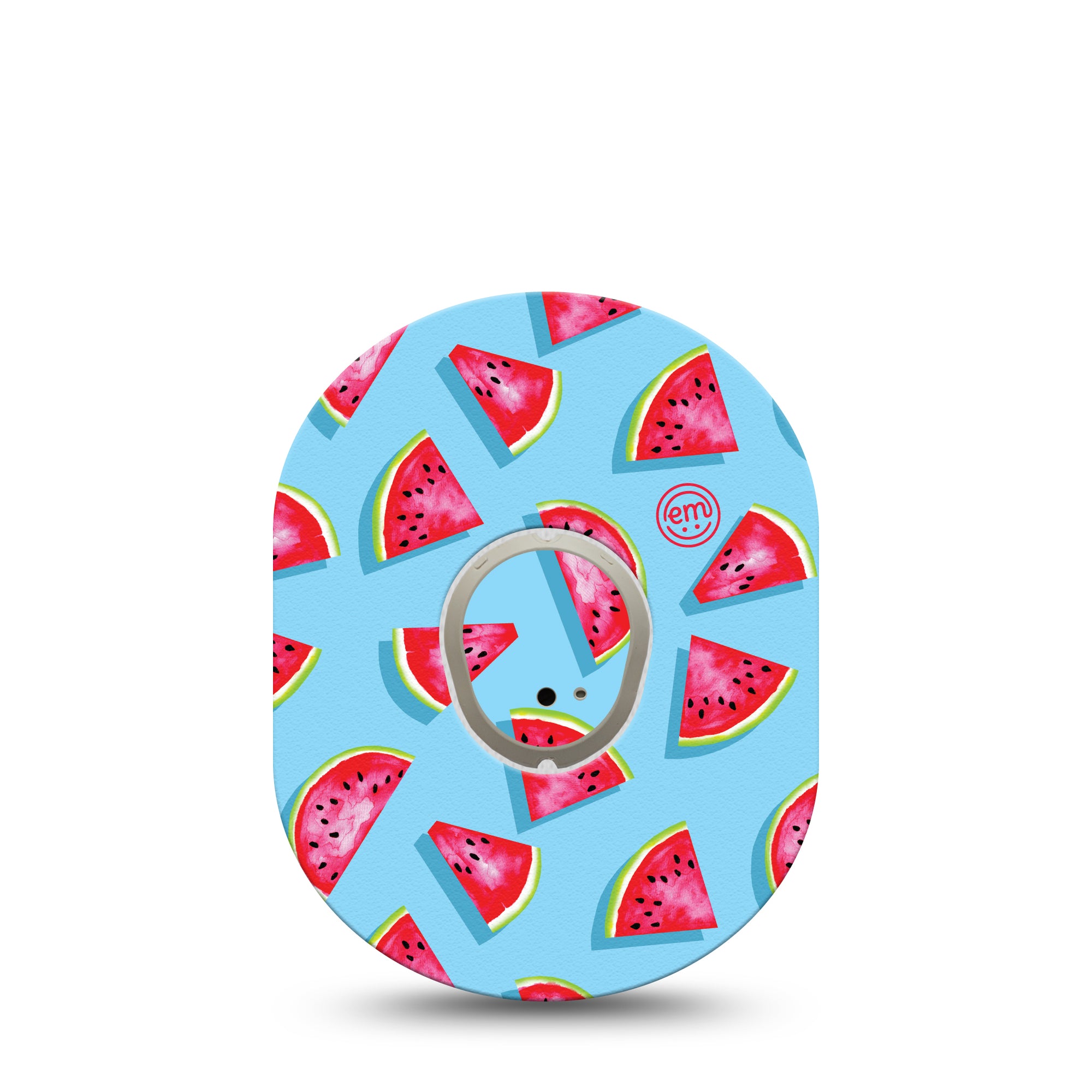 Watermelon Slices Dexcom G7 Transmitter Sticker, Single, Watery Fruit Themed, Dexcom G7 Vinyl Transmitter Sticker, With Matching Dexcom G7 Tape, CGM Plaster Patch Design, Dexcom Stelo Glucose Biosensor System