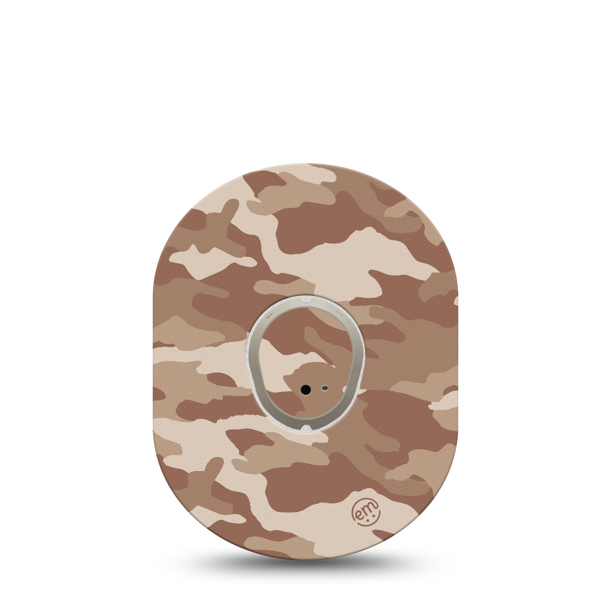 ExpressionMed Desert Camo Dexcom G7 Transmitter Sticker, Single, Brown Concealment Themed, Dexcom G7 Vinyl Transmitter Sticker, With Matching Dexcom G7 Tape CGM, Adhesive Patch Design, Dexcom Stelo Glucose Biosensor System