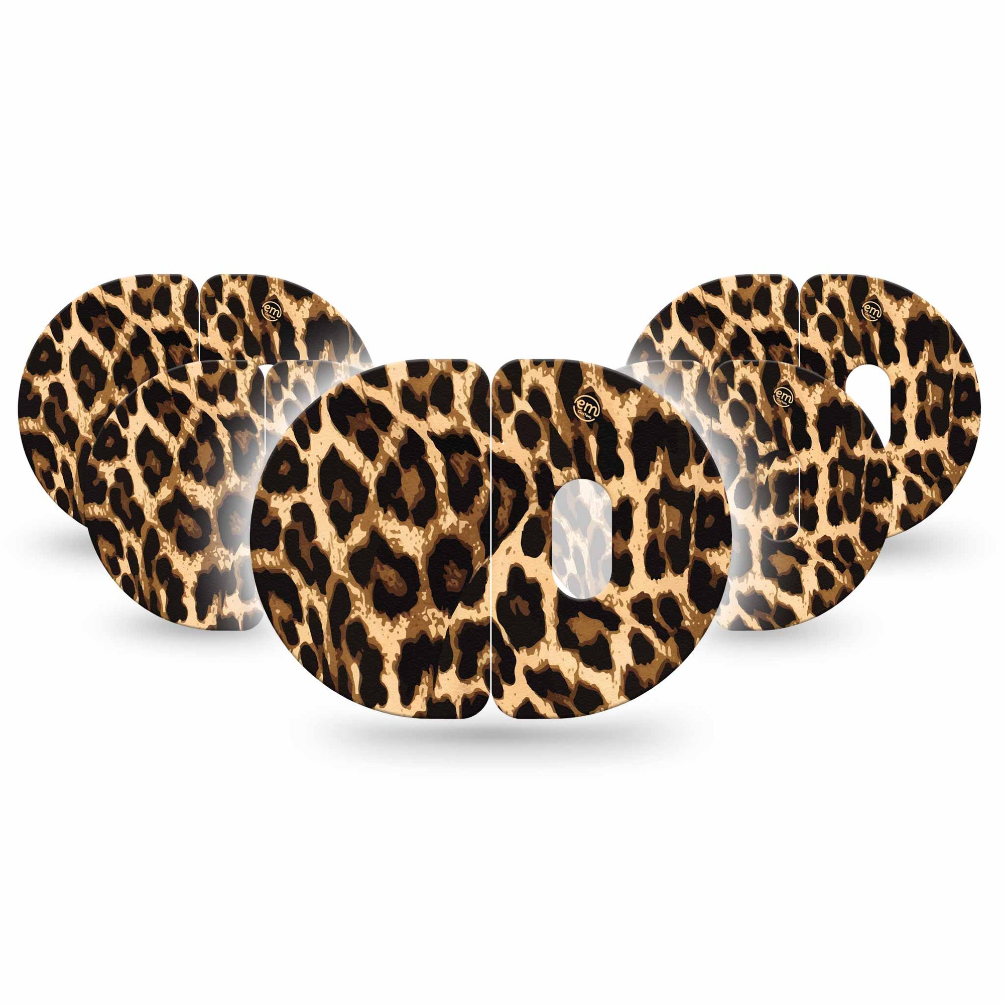 Medtronic Enlite / Guardian ExpressionMed Leopard Print 2-Piece Enlite Medtronic Adhesive Patch, 5-Pack, Animal Print Themed CGM Tape