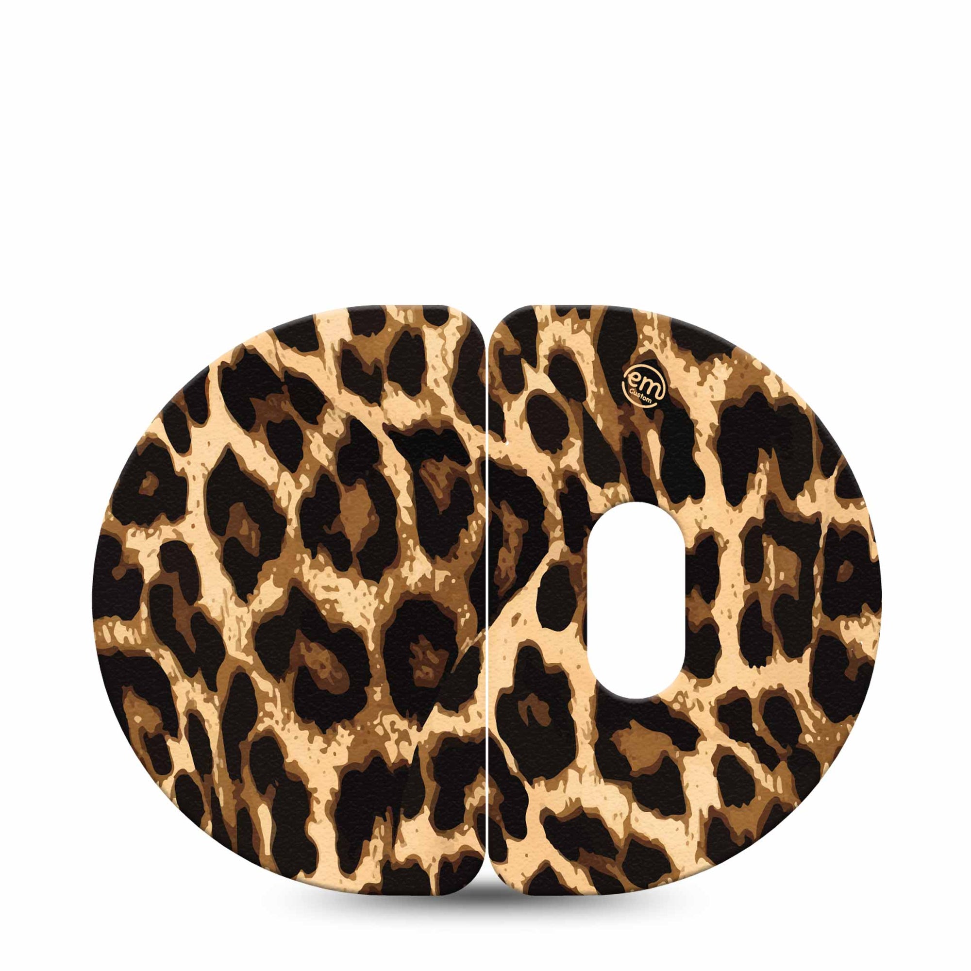 Medtronic Enlite / Guardian ExpressionMed Leopard Print 2-Piece Enlite Medtronic Adhesive Patch, Single Tape, Animal Print Themed CGM Tape