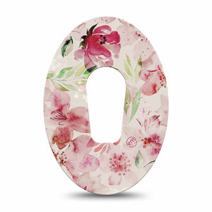 ExpressionMed Ethereal Spring Dexcom G6 Tape, Single, Exquisite Florals Themed, CGM Patch Design