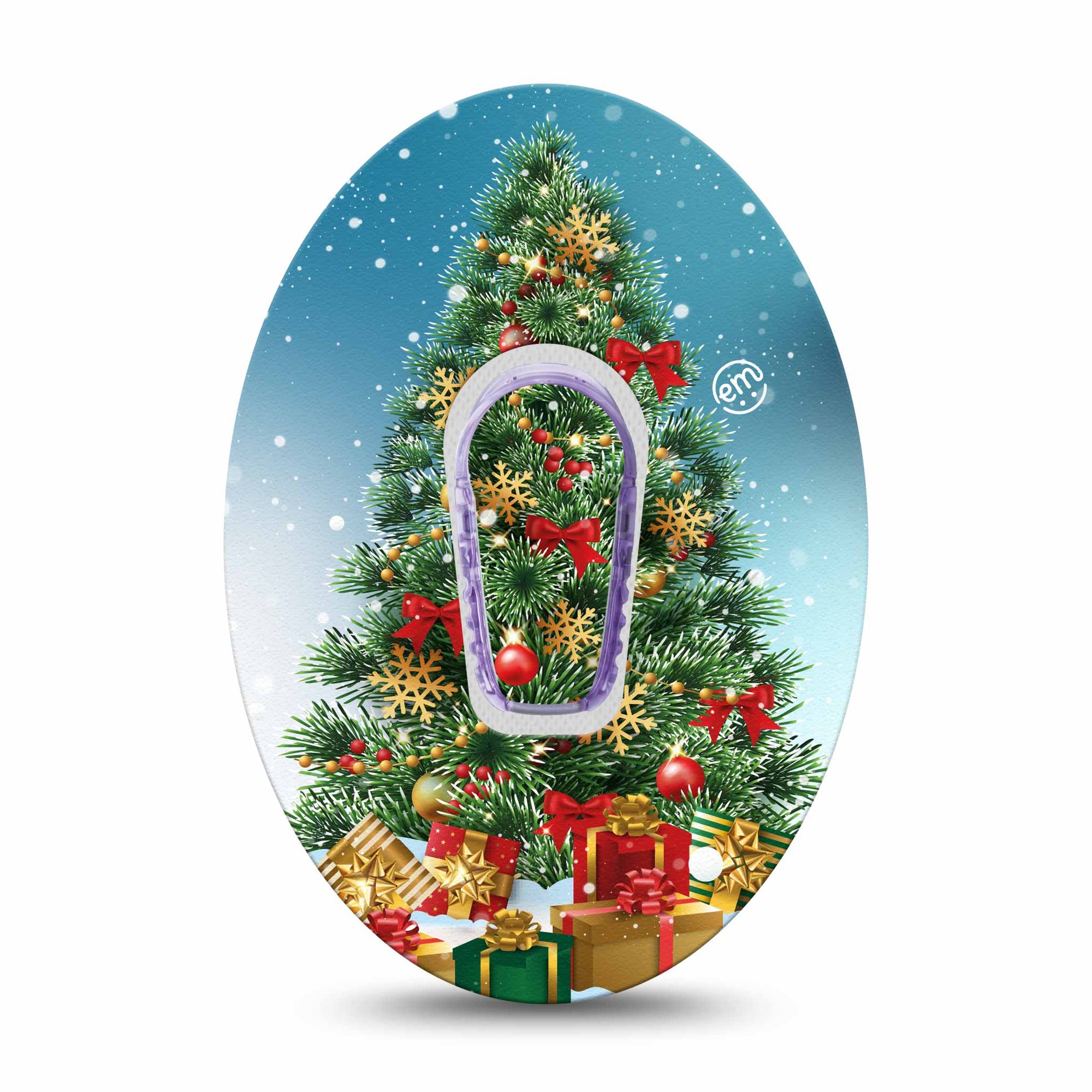ExpressionMed Oh Christmas Tree Dexcom G6 Device Sticker