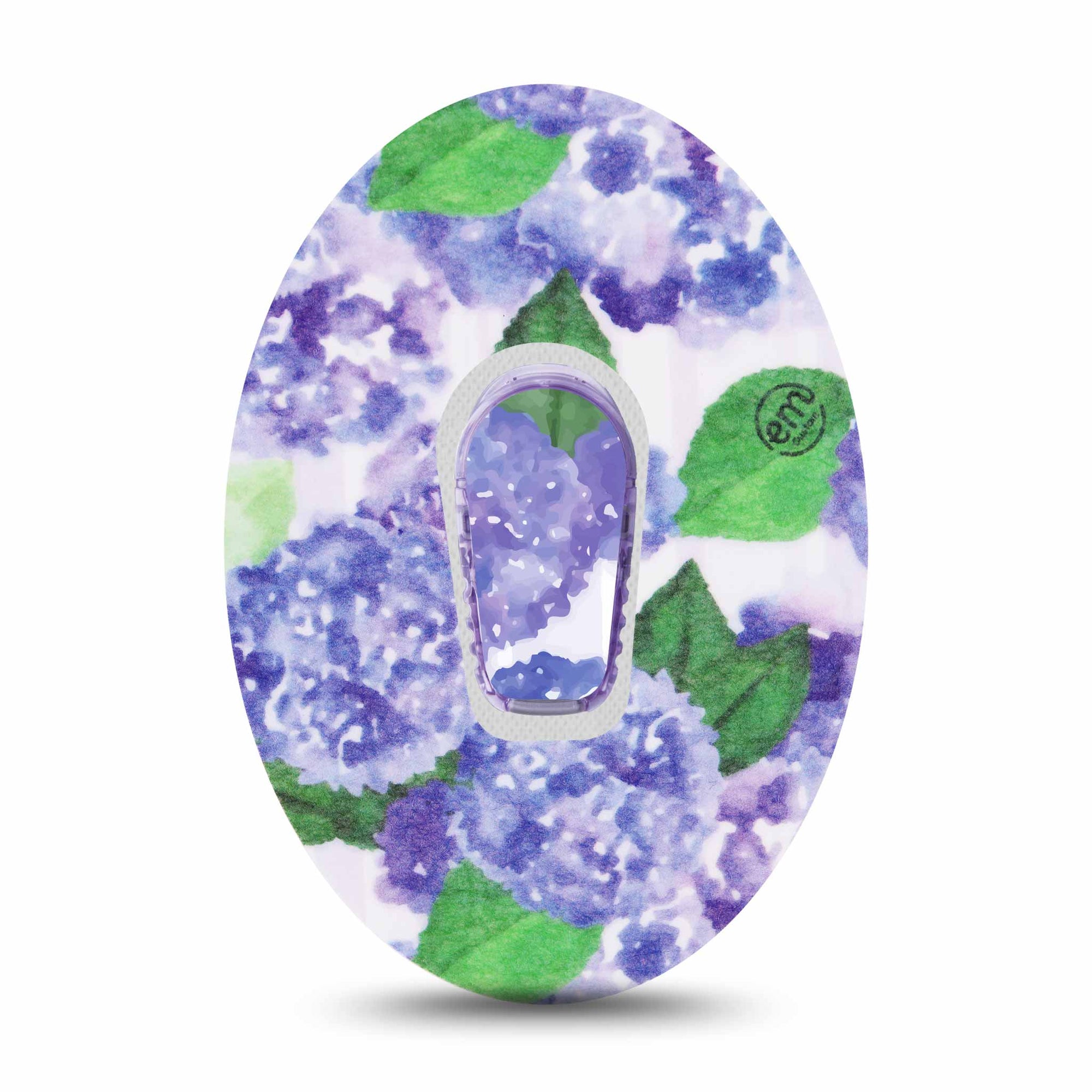 ExpressionMed Lavender Flowers Dexcom G6 Transmitter Sticker with Tape