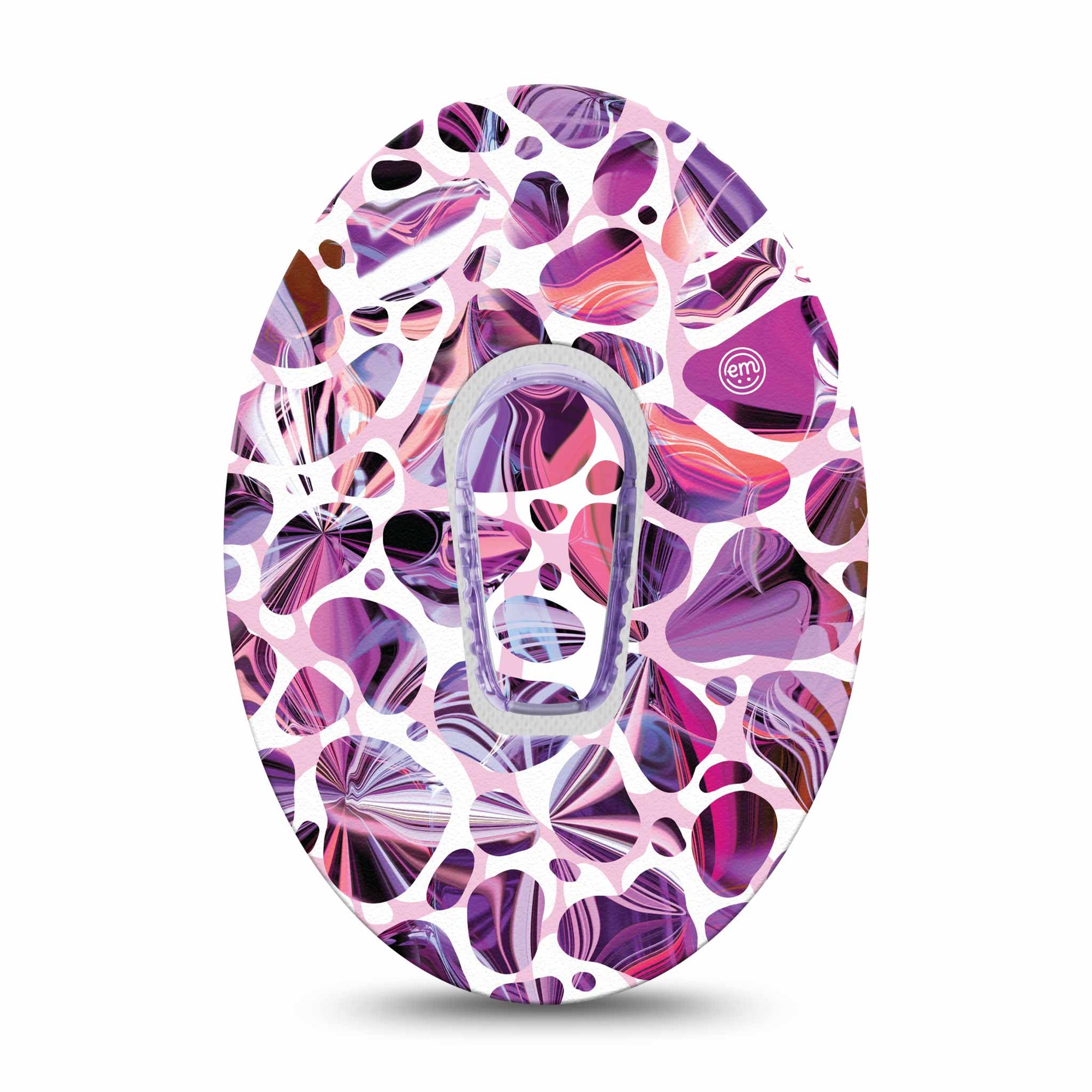 ExpressionMed Purple Pebbles G6 Center Sticker