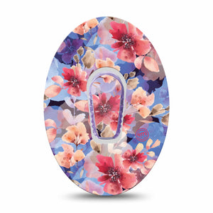 Magical Blooms Dexcom G6 CGM Transmitter Sticker and Matching Cover