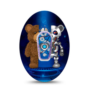 ExpressionMed Robo Teddy Dexcom G6 Transmitter Sticker