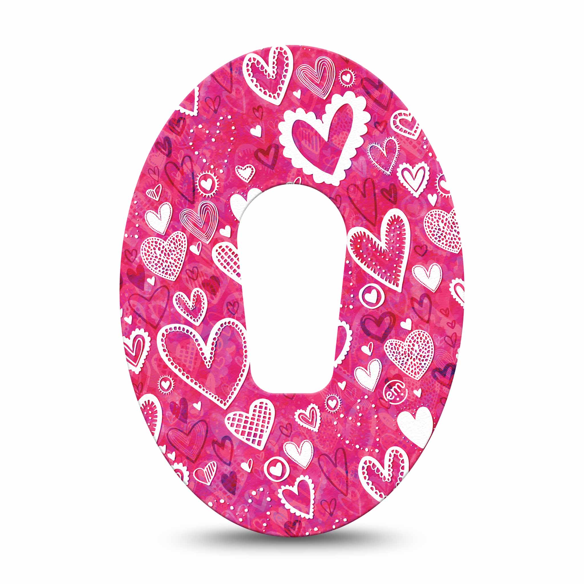 Whimsical Hearts Dexcom G6 Tape - ExpressionMed