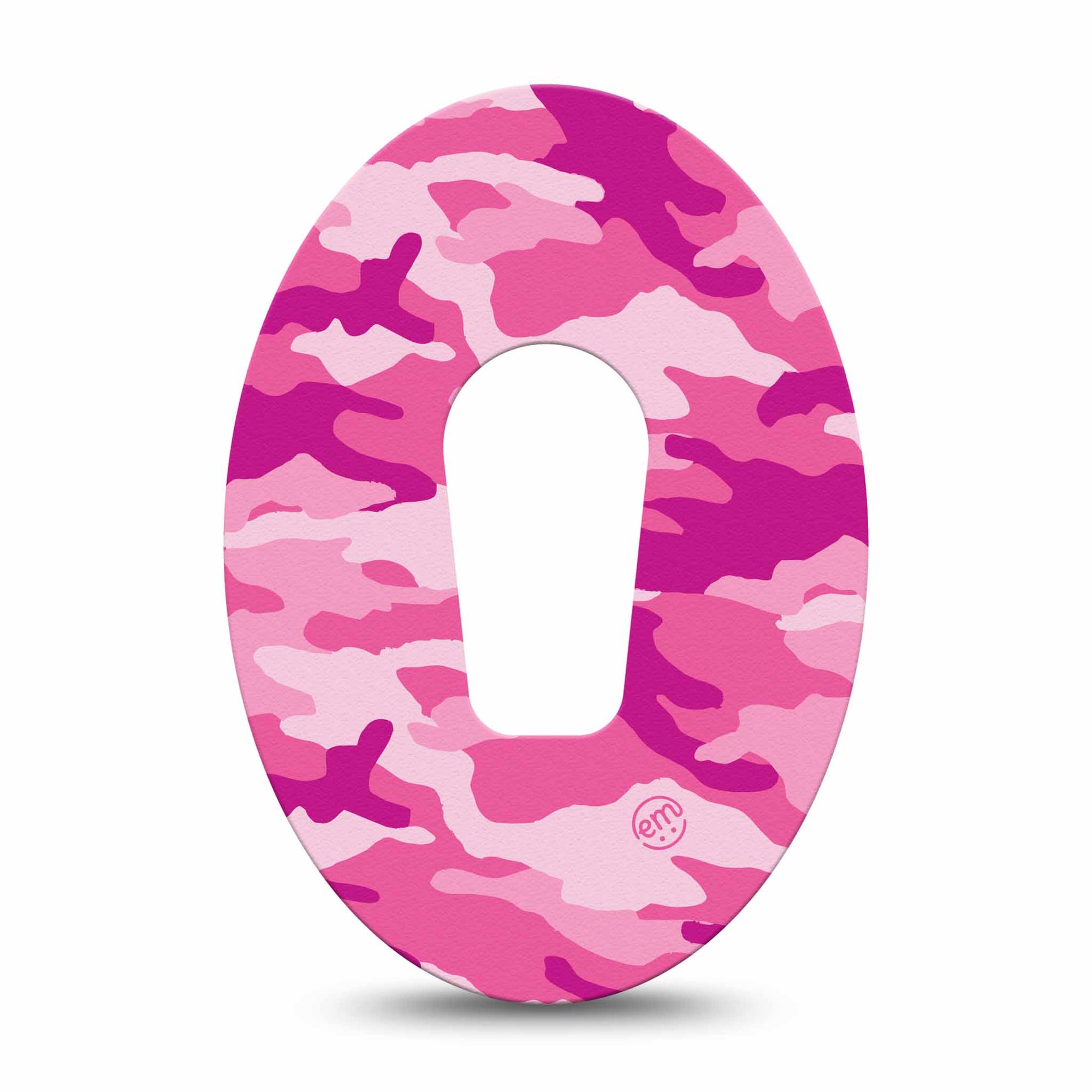 ExpressionMed Pink Camo Dexcom G6 Adhesive Tape, Single, Pink Camouflage Design