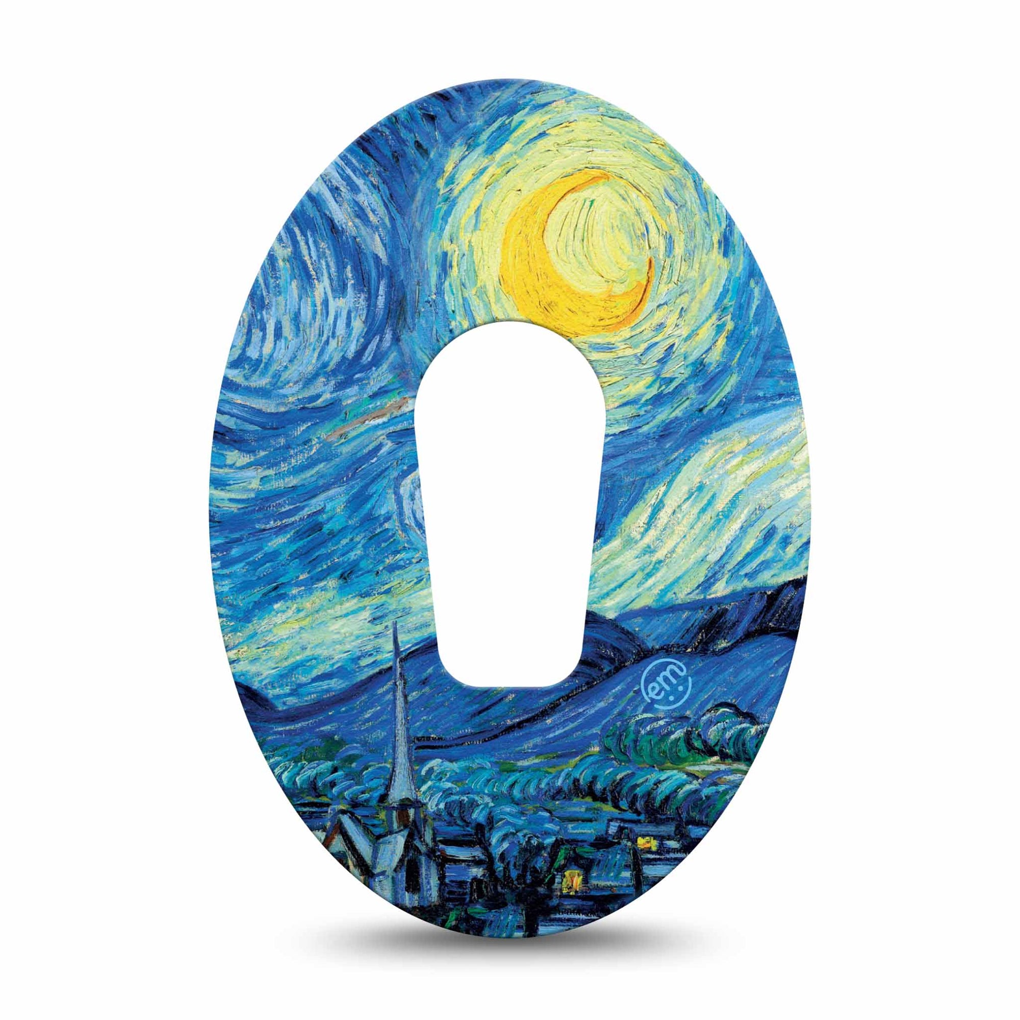 Starry Nights Dexcom G6 Adhesive Patch, Single, Van Gogh Painting Inspired Design