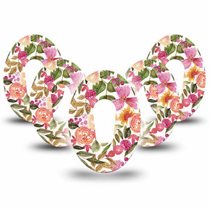 Spring Bouquet Dexcom G6 Tape, 5-Pack, Eastertide Florals Inspired, CGM Plaster Patch Design