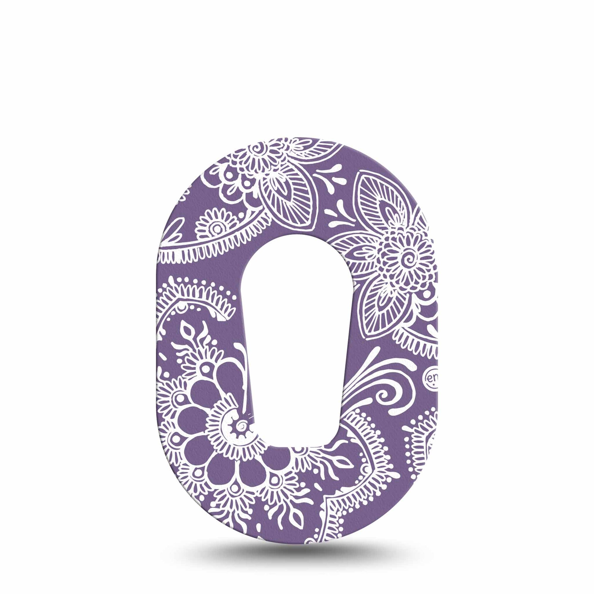 ExpressionMed Purple Henna Dexcom G6 Mini Tape, Single, CGM Adhesive Design