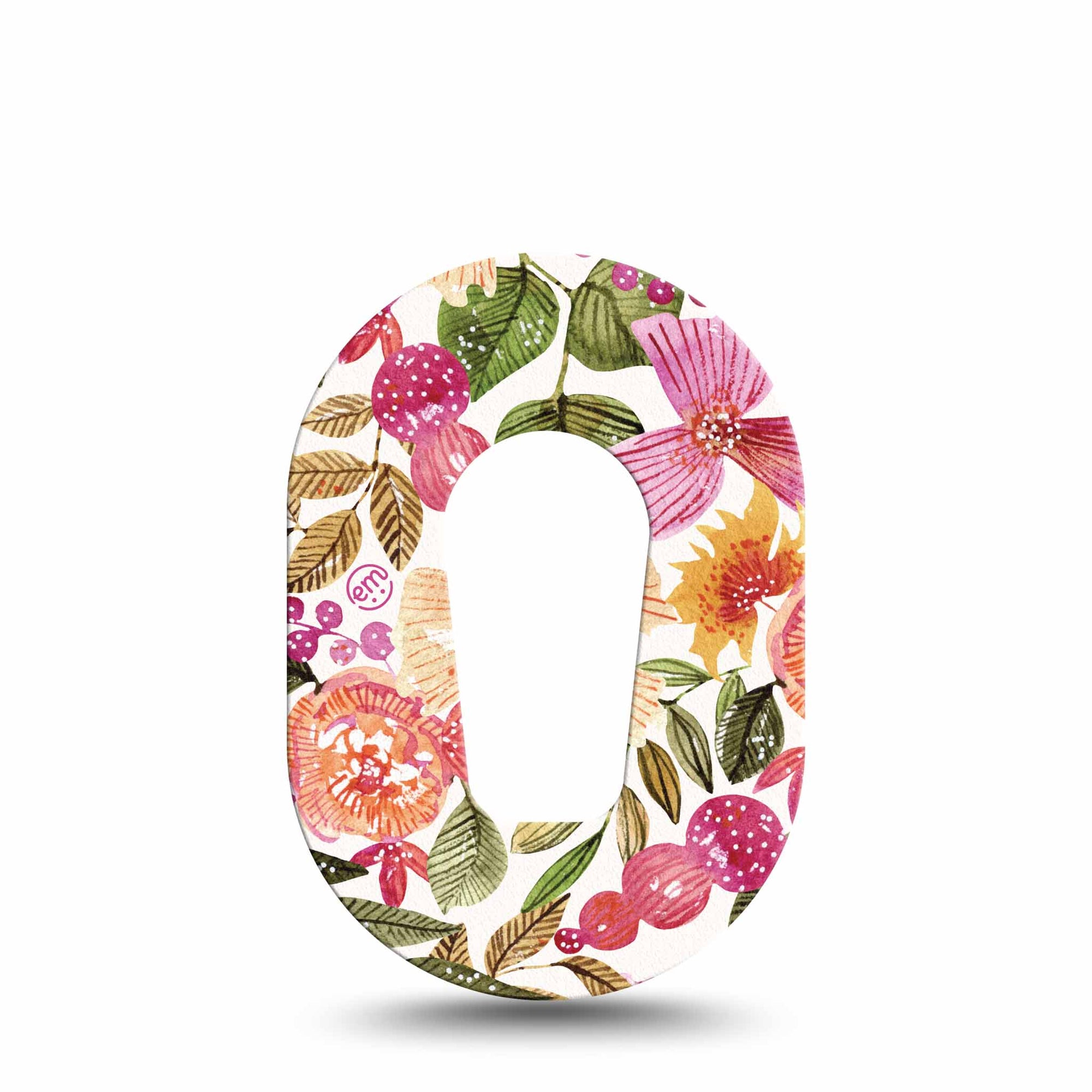 Spring Bouquet Dexcom G6 Mini Tape, Single, Pink Spring Florals Inspired, CGM Patch Design